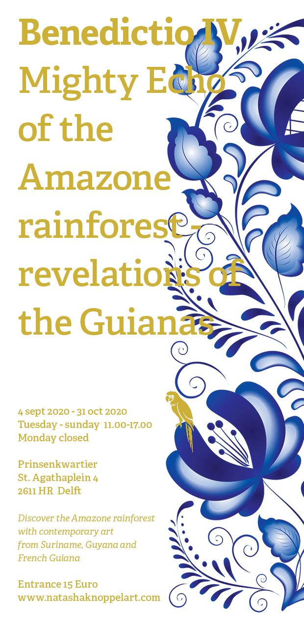 In de expo "BENEDICTIO IV : MIGHTY ECHO OF THE RAINFOREST – REVELATIONS OF THE GUIANAS" is het regenwoud respectvol in Delft