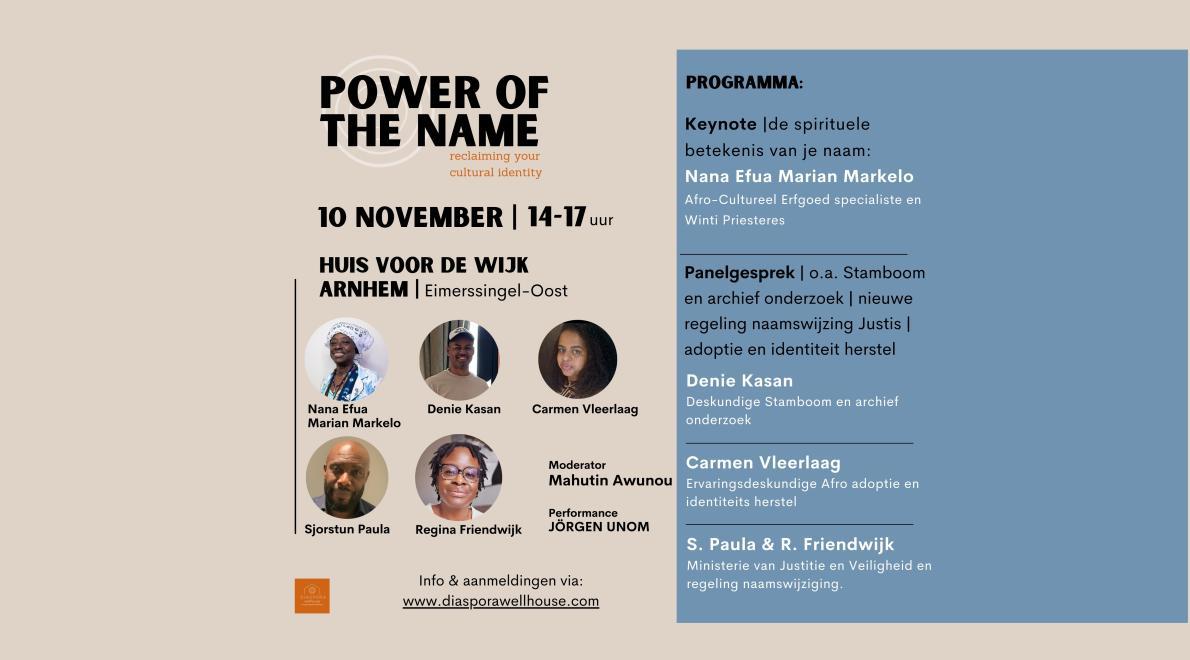Diaspora Wellhouse houdt ‘Power of the Name II’ in Arnhem