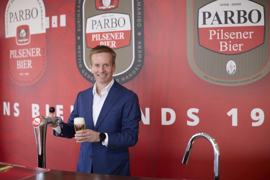 Gijs Van Der Loo, sinds september 2024 directeur De Surinaamse Brouwerij. © de Surinaamse Brouwerij