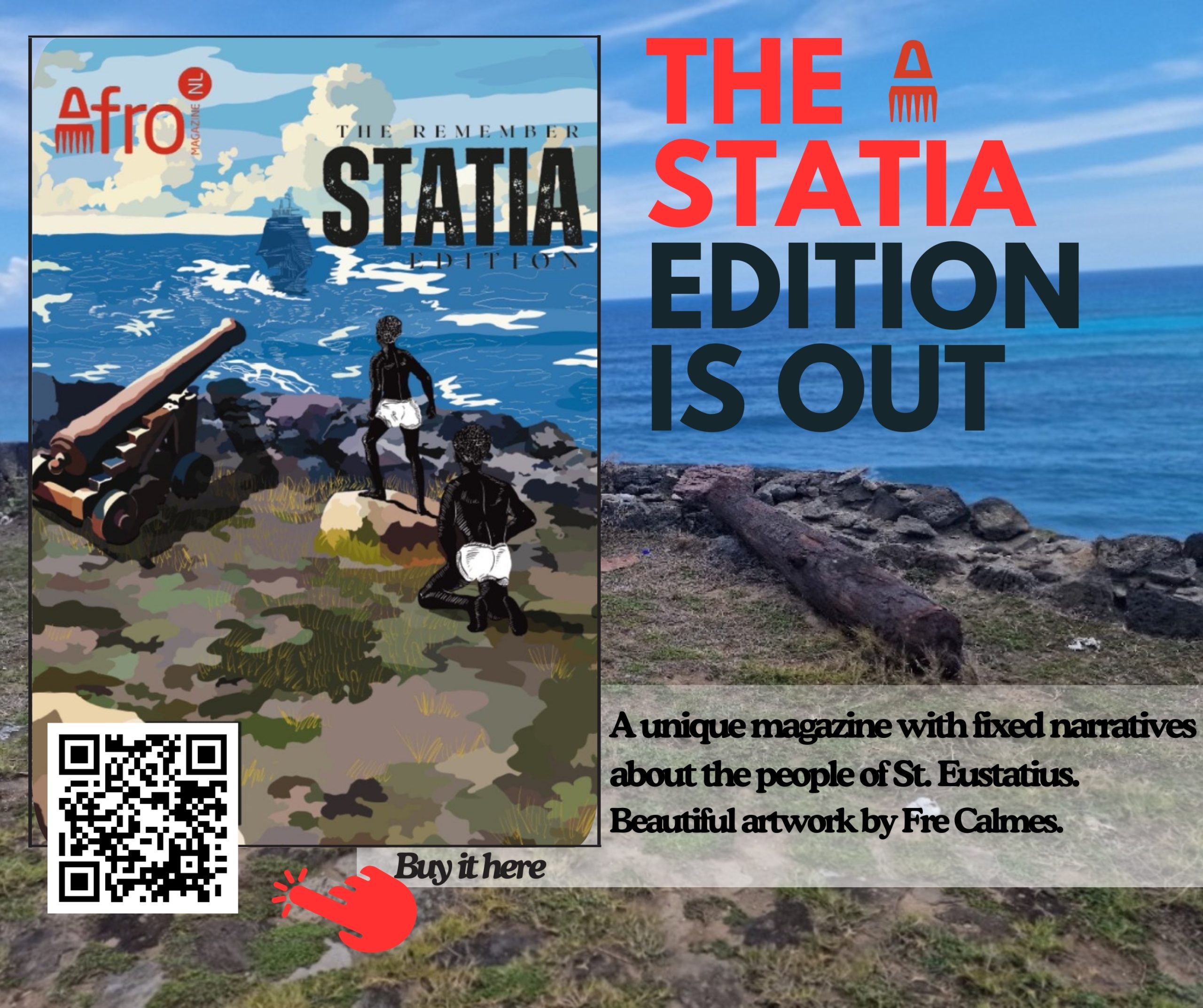 Koop hier de Remember Statia editie van AFRO Magazine
